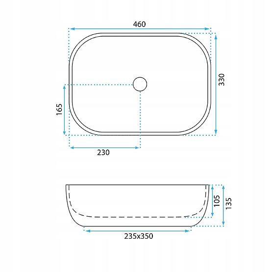 Möbelwaschbecken REA Belinda Ash