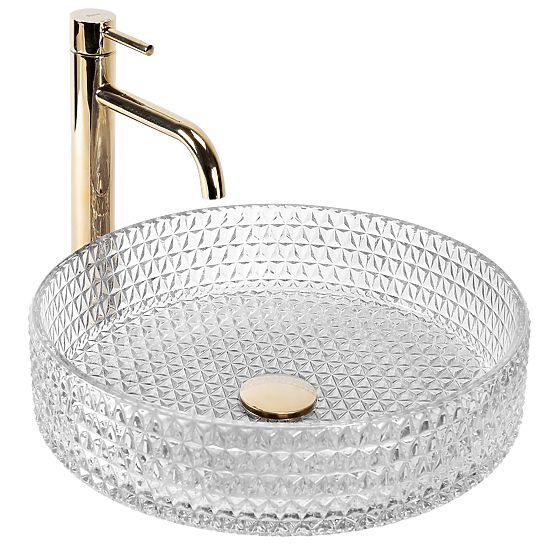Möbelwaschbecken Rea Cristal Transparent 39