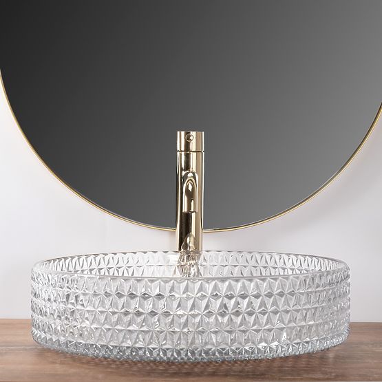 Möbelwaschbecken Rea Cristal Transparent 39