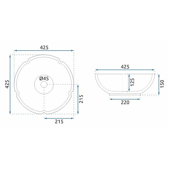 Möbelwaschbecken Rea Felicia