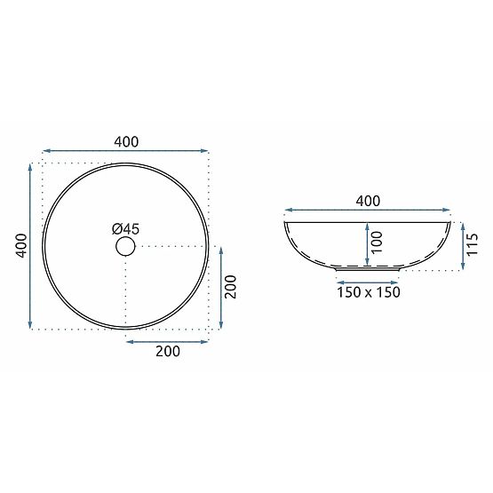 Möbelwaschbecken Rea Kioto