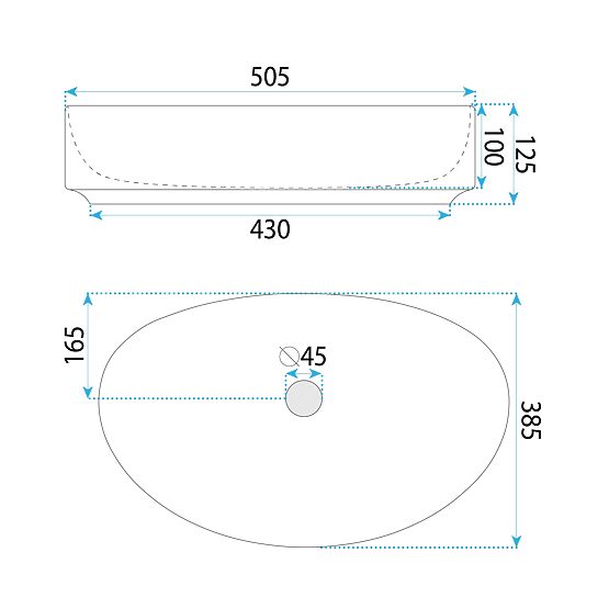 Möbelwaschbecken Rea SABINA 50