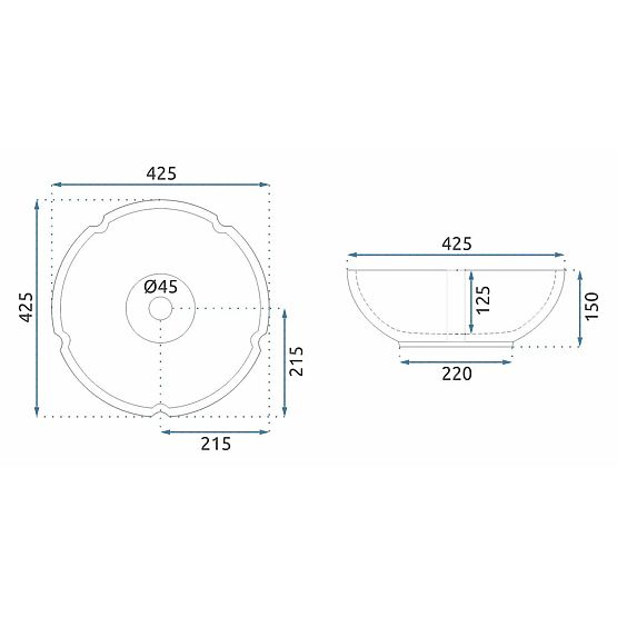 Möbelwaschbecken Rea Sevilla