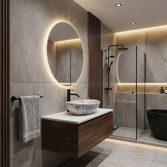 Möbelwaschbecken Rea Sofia Stone