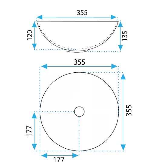 Möbelwaschbecken REA STELLA Aiax Shiny