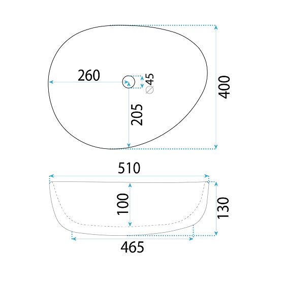 Möbelwaschbecken REA VANILA
