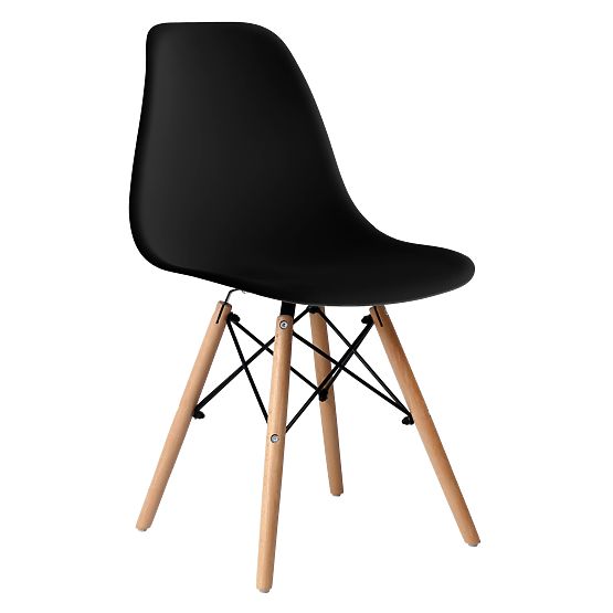 Moderne Stuhl Milano DSW PP schwarz