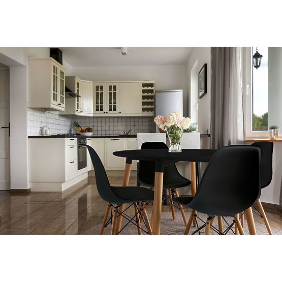 Moderne Stuhl Milano DSW PP schwarz
