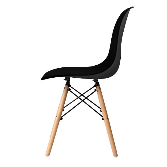 Moderne Stuhl Milano DSW PP schwarz