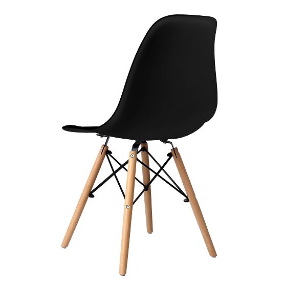 Moderne Stuhl Milano DSW PP schwarz