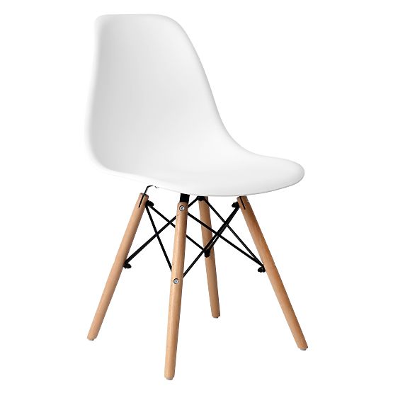 Moderne Stuhl Paris DSW weiß
