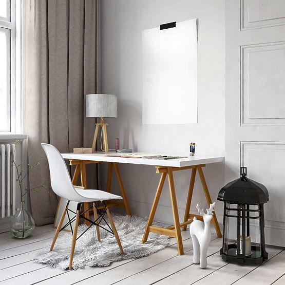 Moderne Stuhl Paris DSW weiß