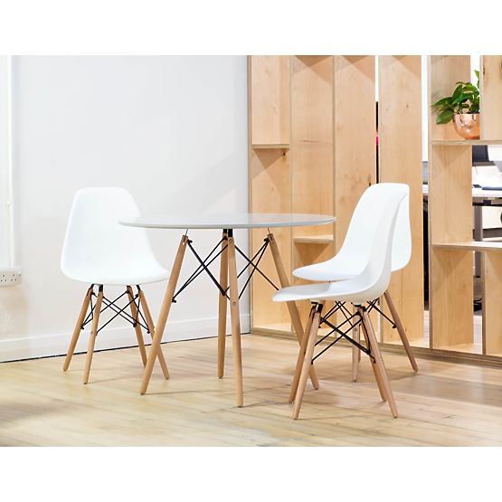 Moderne Stuhl Paris DSW weiß