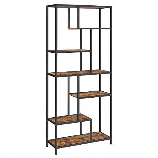 Moderne Wohnzimmer-Bibliothek mit 6 Regalen