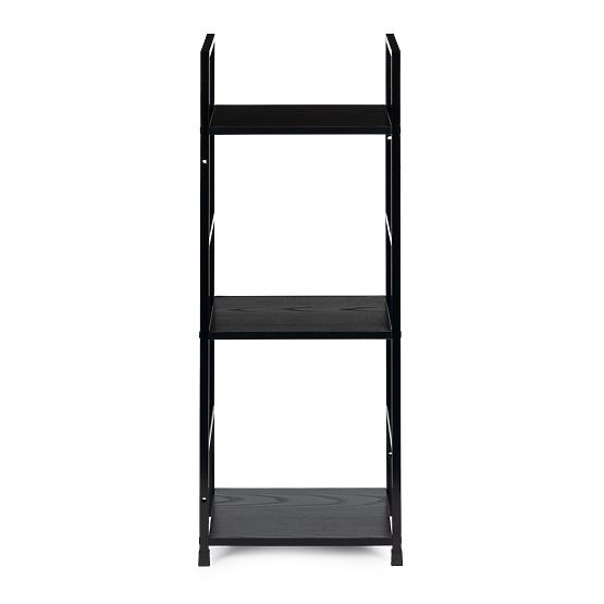 Moderner Holzregal mit Metallrahmen LOFT 3 Regalböden schwarz