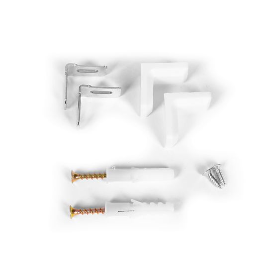 Moderner Regal für das Wohnzimmer, Gitter, 5 Regalböden, weiß