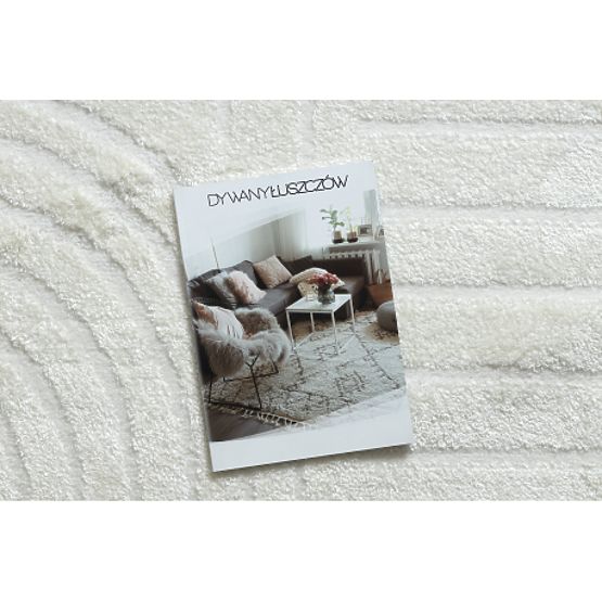 Moderner Teppich MODE 8586 geometrisches Creme