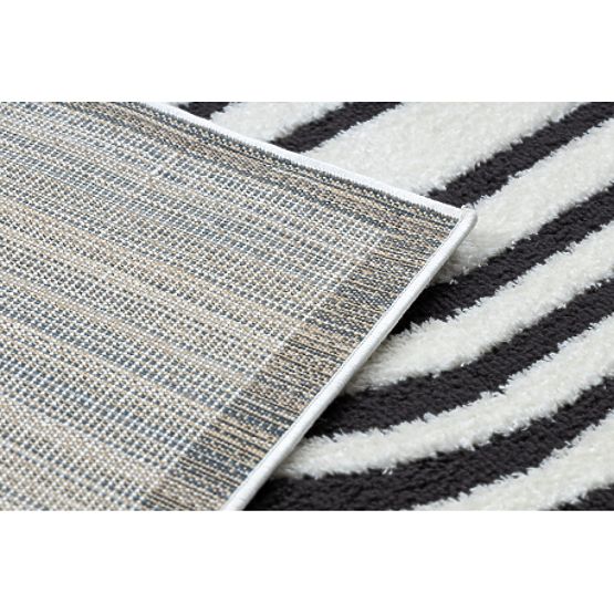 Moderner Teppich MODE 8597 geometrisch creme/schwarz