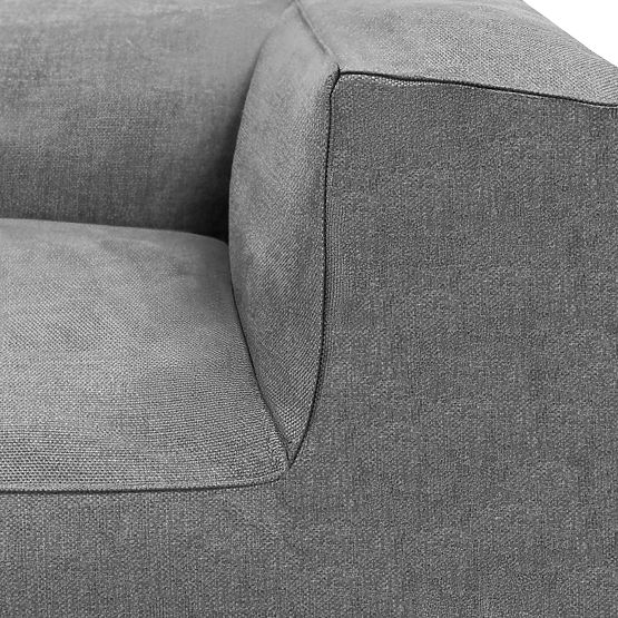 Modulare Garten-Ecksofa Vacuum I mit Bezug, grau