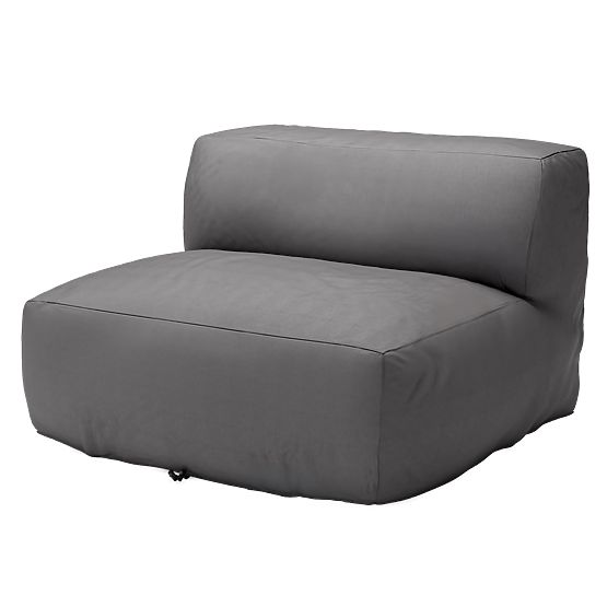 Modulare Garten-Sofa Vacuum VI mit Bezug, grau