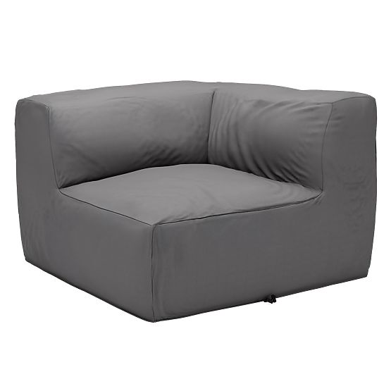 Modulare Garten-Sofa Vacuum Vlll mit Bezug, grau
