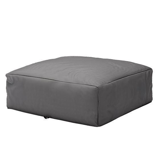 Modularer Pouf für Gartenecksofa Vacuum mit Bezug, grau