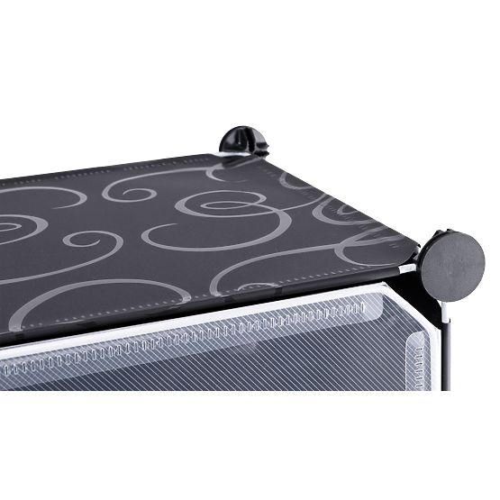 Modularer Schuhschrank Kleiderschrank Pola schwarz