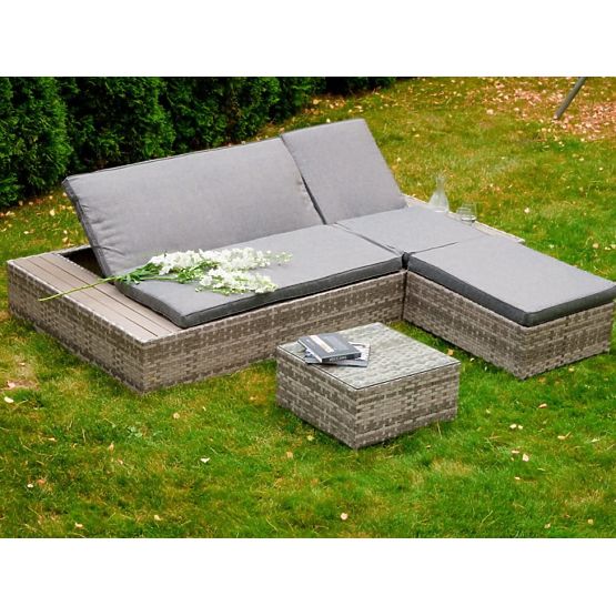 Multifunktionales Bett aus Technorattan DIABOLICO