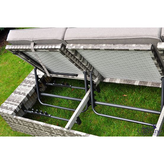 Multifunktionales Bett aus Technorattan DIABOLICO