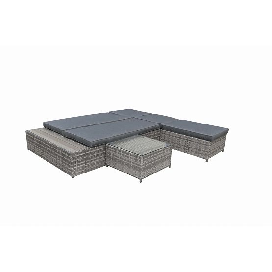 Multifunktionales Bett aus Technorattan DIABOLICO