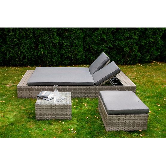 Multifunktionales Bett aus Technorattan DIABOLICO