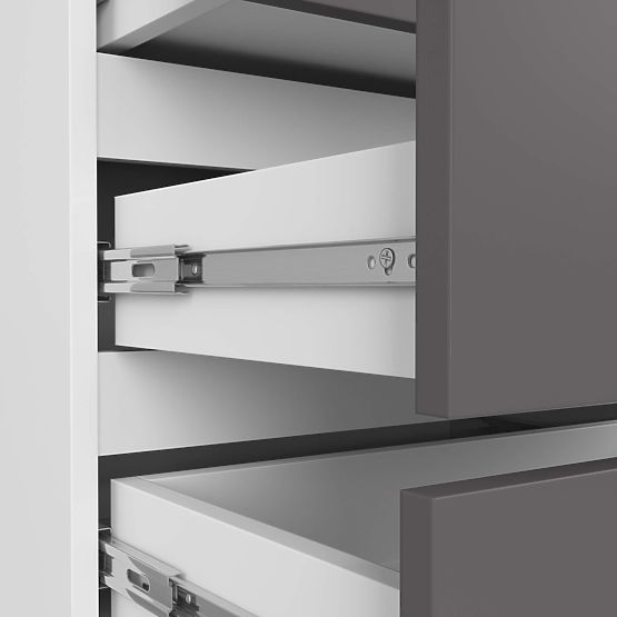 NACHTTISCH CL3 60 cm PK WEISS / GRAU