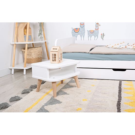 NELL Nachttisch - weiß