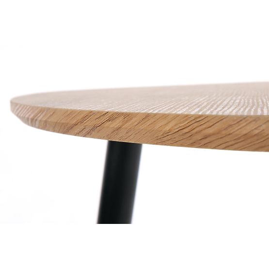 NICEA 2, Set aus 2 Bänken Eiche Gold/Schwarz