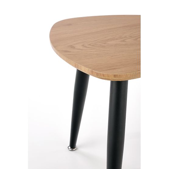 NICEA 2, Set aus 2 Bänken Eiche Gold/Schwarz