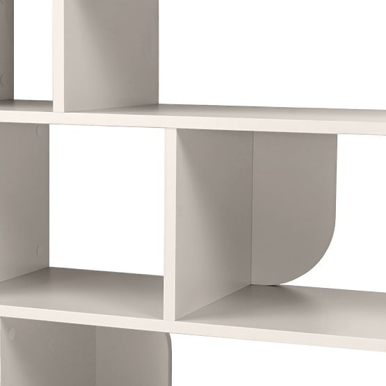 Niedriges Regal Rangali, kaschmirfarben, abgerundet