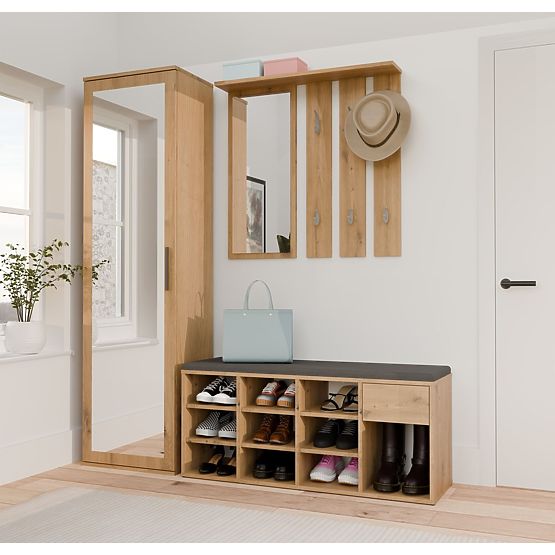 Offener Schuhschrank TALLIN EICHE ARTISAN für den Flur