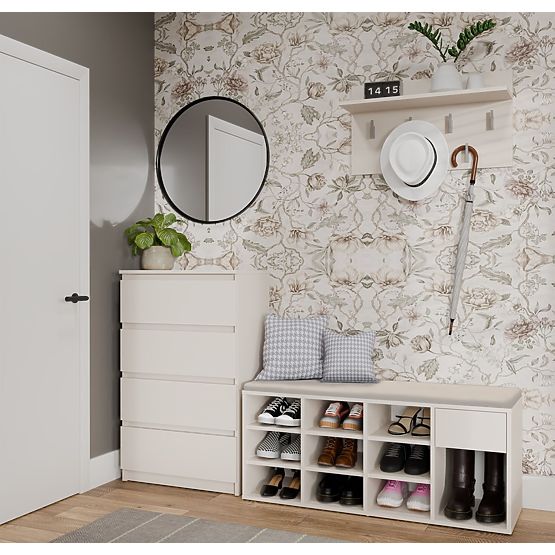 Offenes Schuhregal TALLIN KASCHMIR BEIGE für den Flur