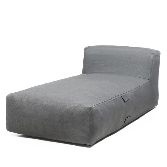 Ottomane für das Garteneckset Vacuum mit Bezug, grau