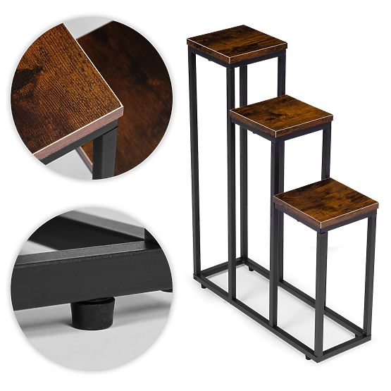 Pflanzenständer mit 3 Regalen Loft ModernHome