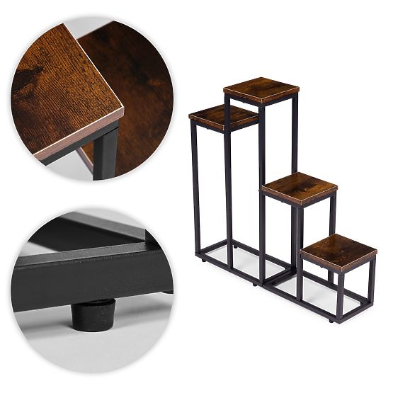 Pflanzenständer mit 4 Regalen Loft ModernHome