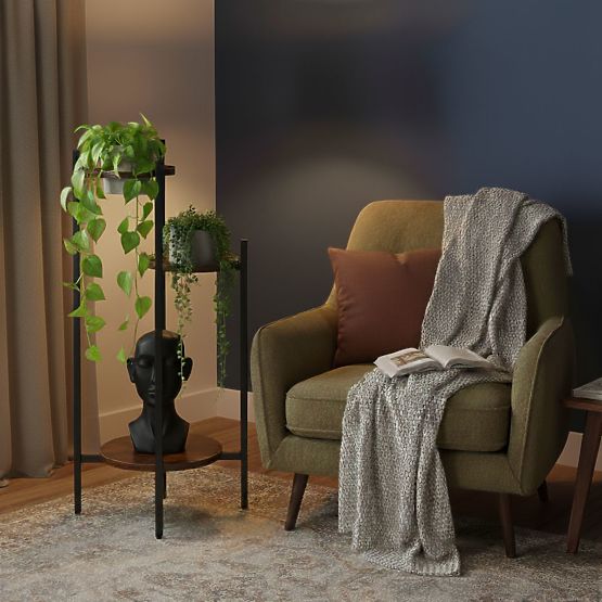 Pflanzenständer, Pflanzenhalter, Dekoration, 3 Ebenen, Loft ModernHome