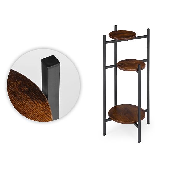 Pflanzenständer, Pflanzenhalter, Dekoration, 3 Ebenen, Loft ModernHome