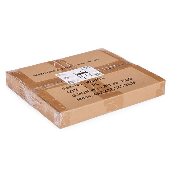 Pflanzenständer, Pflanzenständer, Dekoration, 2 Ebenen, schwarz, ModernHome