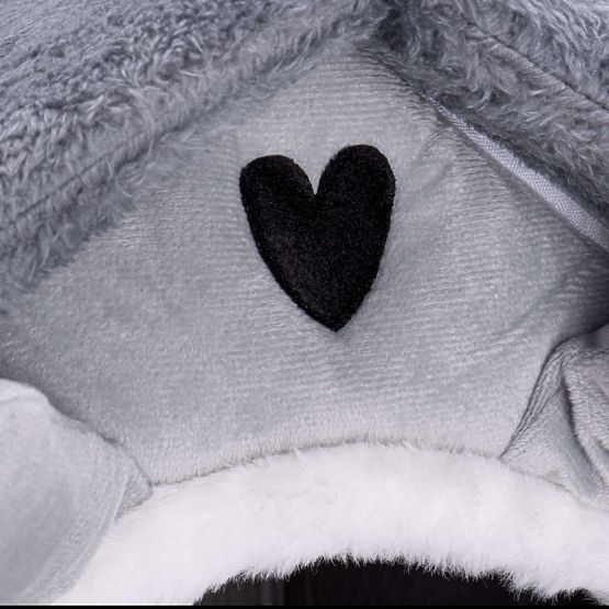 Plüschhaus für Katzen JASPER grau