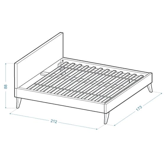Polsterbett HEAVEN 160 x 200 cm - Creme