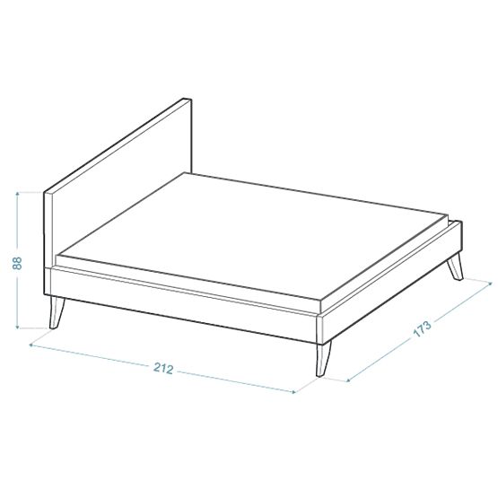 Polsterbett HEAVEN 160 x 200 cm - Creme