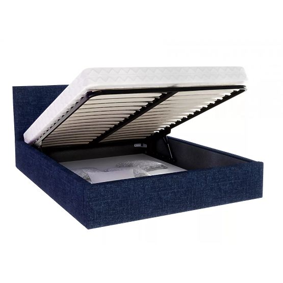 Polsterbett TULSA 180 x 200 cm – Dunkelblau