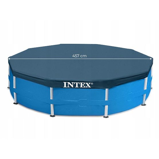 Poolabdeckung mit Rahmen 457 cm INTEX 28032