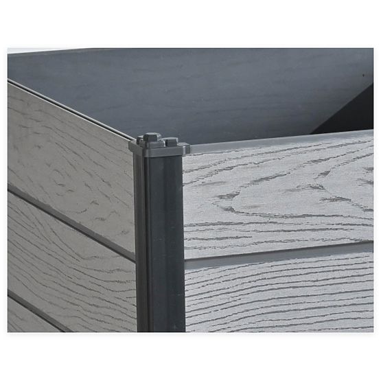 Praktischer Gartenblumentopf Quadratischer Pflanzenbehälter 73x73x70,5 cm